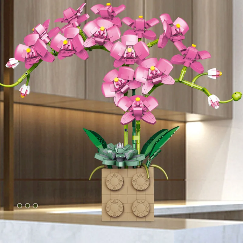 Ideas Flower Bouquet Sets Home Decor Building Blocks DIY Orchid Flowers Bonsai Bricks Assembly Toys Holiday Gifts for Girls
Ideas Flower Bouquet Sets Home Decor Building Blocks DIY Orchid Flowers Bonsai Bricks Assembly Toys Holiday Gifts for Girls