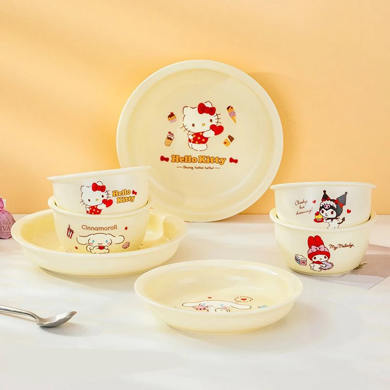 Kawaii Sanrioed аниме мультфильм Hello Kitty серия Cinnamoroll Kuromi керамическая миска тарелка посуда для маленьких мальчиков девочек праздничный подарок
Kawaii Sanrioed аниме мультфильм Hello Kitty серия Cinnamoroll Kuromi керамическая миска тарелка посуда для маленьких мальчиков девочек праздничный подарок