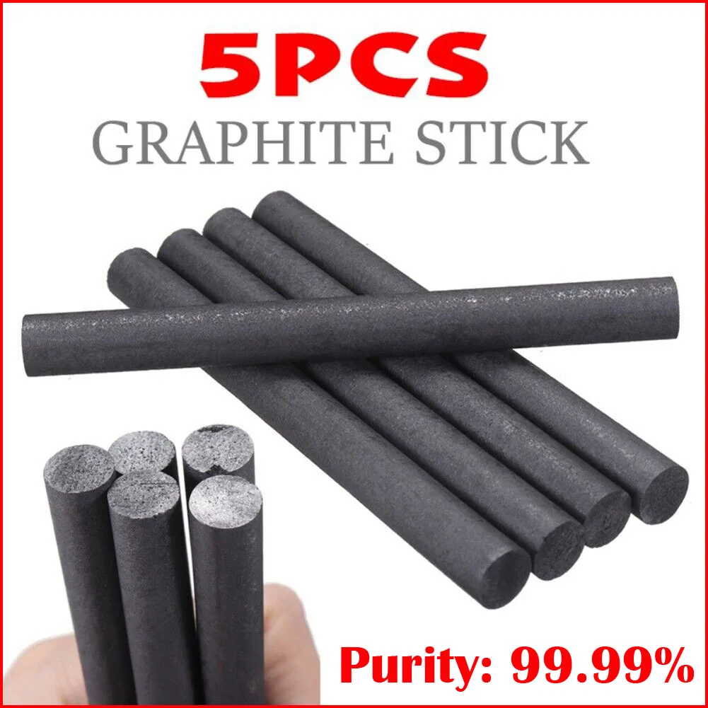 5pcs High Purity Black Graphite Electrode Graphite Rods 99.99% Conductive Cylinder Bars Industrial Tool 10x100mm
5pcs High Purity Black Graphite Electrode Graphite Rods 99.99% Conductive Cylinder Bars Industrial Tool 10x100mm