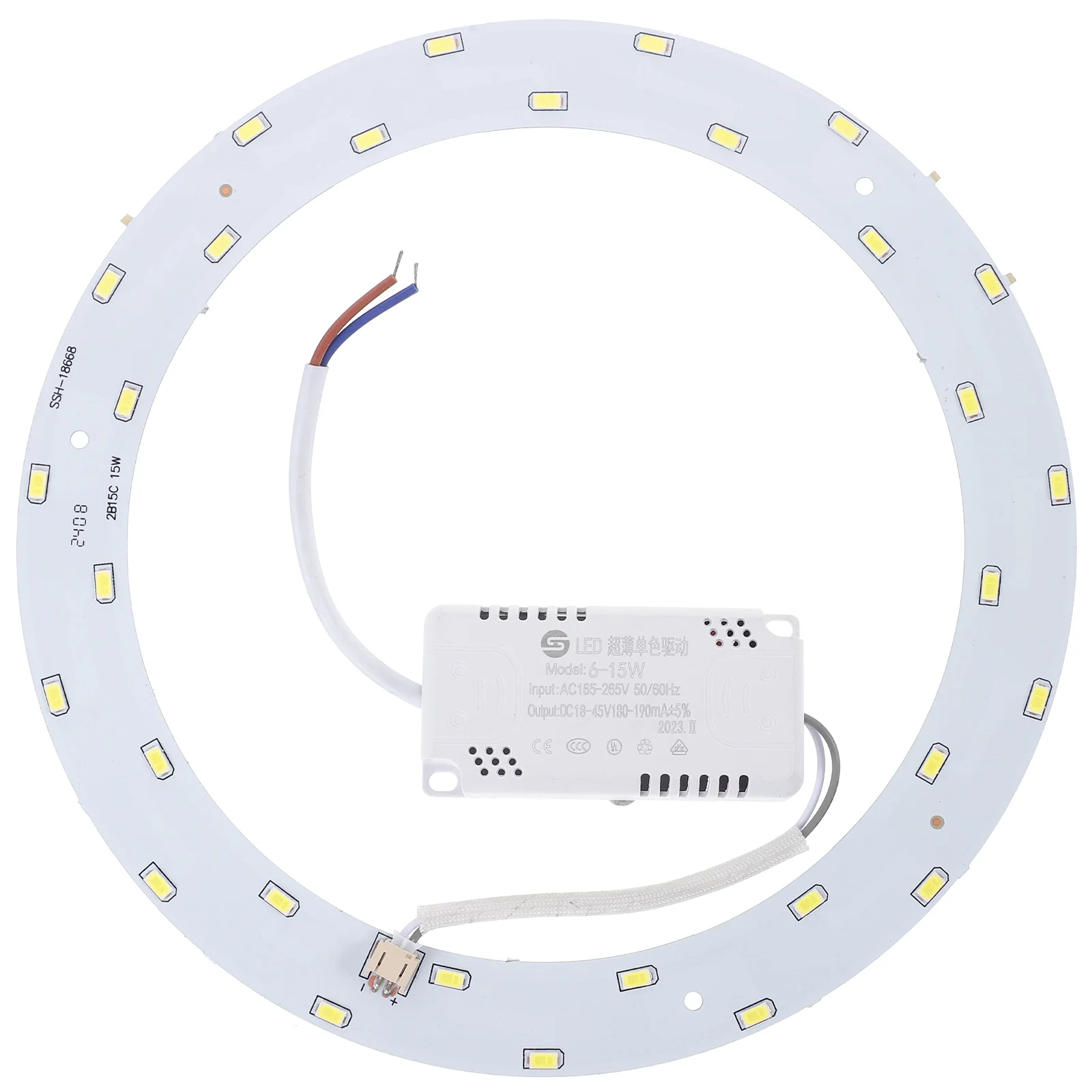

15W 220V-240V SMD 5730 30-LED Magnetic Circular LED Panel Bar Lamp LED Ceiling Light (Pure White Light)