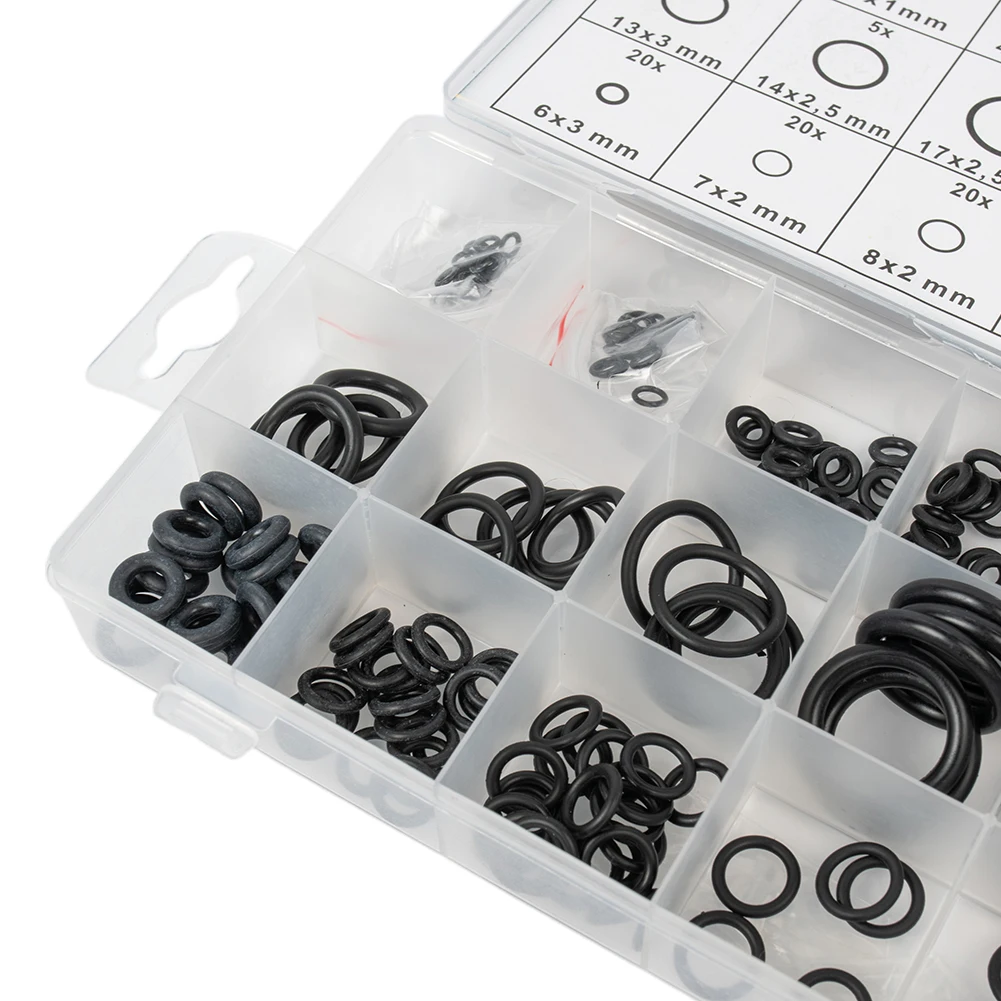 Durable New Portable Useful O Ring Gaskets Seal Rubber Set 18 Sizes 225Pcs Assortment Black Kit Pipe Replacement
Durable New Portable Useful O Ring Gaskets Seal Rubber Set 18 Sizes 225Pcs Assortment Black Kit Pipe Replacement