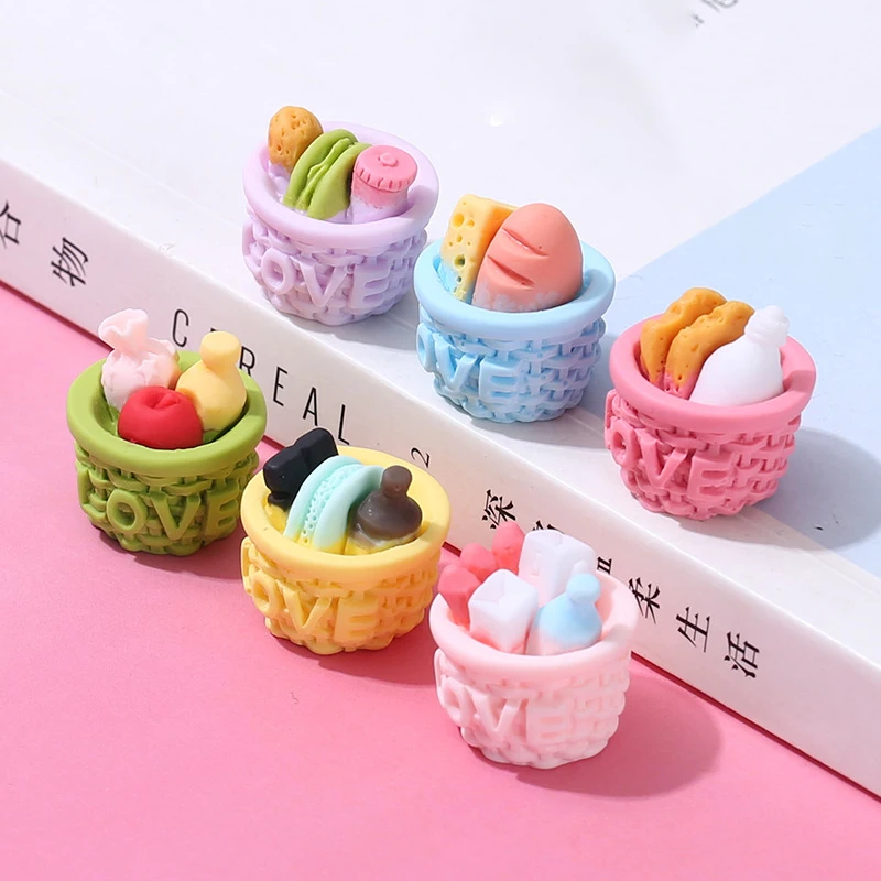 Resin Love Basket Diy Jewelry making Accessories Miniature Cabochons For Keychain Scrapbook Phone Cases Mini Toys for Kids Store
Resin Love Basket Diy Jewelry making Accessories Miniature Cabochons For Keychain Scrapbook Phone Cases Mini Toys for Kids Store