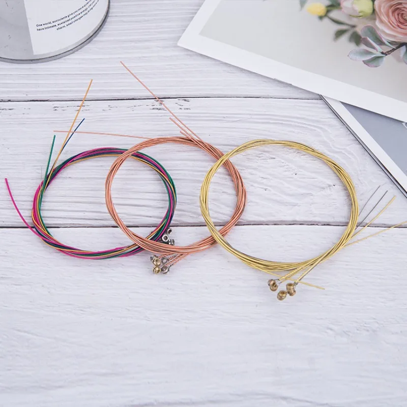 6pcs Rainbow Colorful Guitar Strings 1-6 E-A for Classical Classic Guitar Strings Classic Acoustic Folk Guitar Parts Accessories
6pcs Rainbow Colorful Guitar Strings 1-6 E-A for Classical Classic Guitar Strings Classic Acoustic Folk Guitar Parts Accessories
