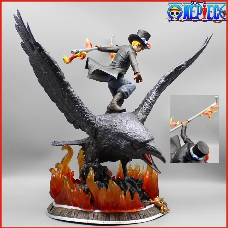 

One Piece Sabo Figure Anime Figures Ls Revolutionary Army Karasu Figurine 37cm Pvc Statue Model Action Collection Decoration Toy