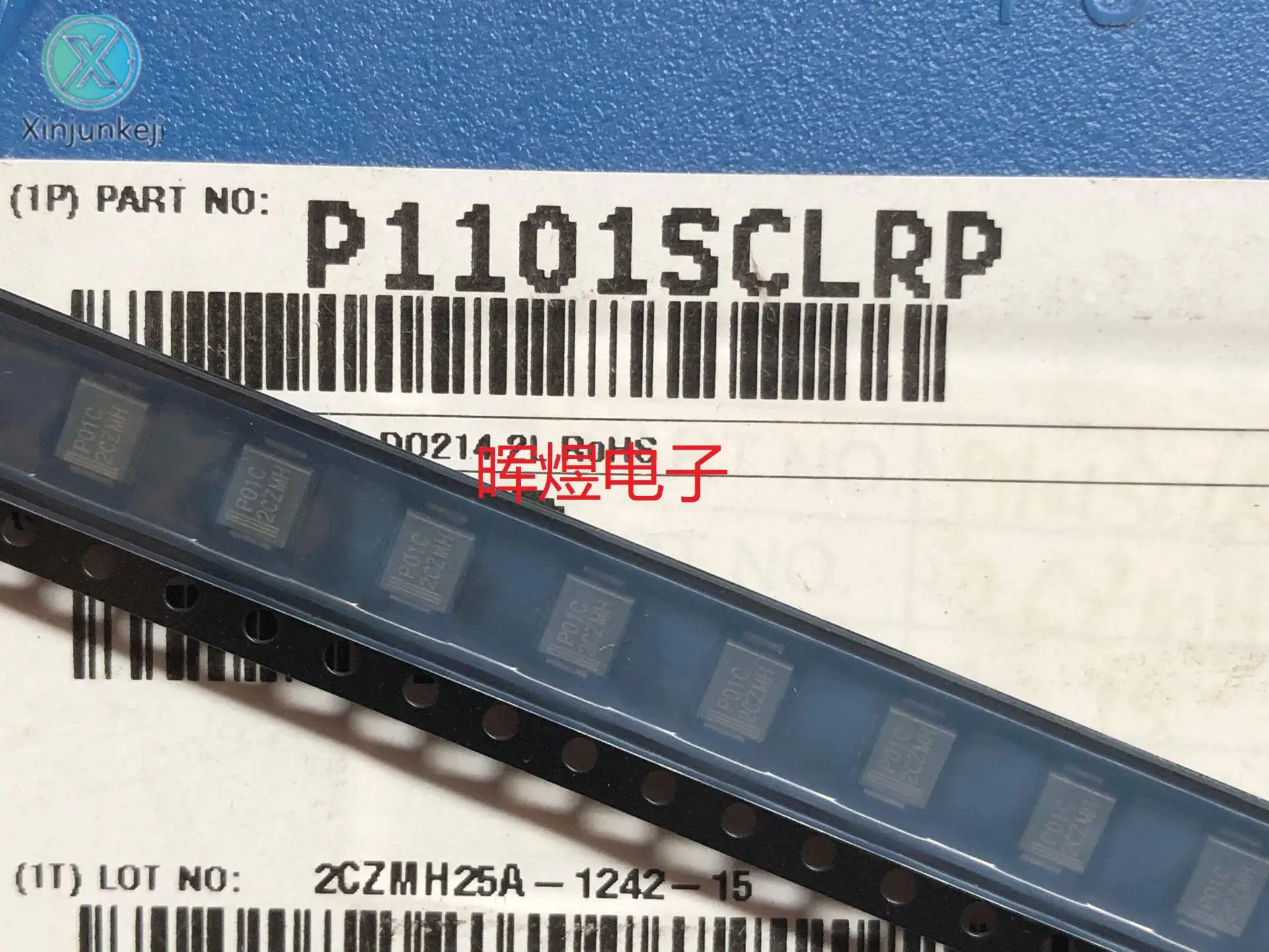 10pcs orginal new P1101SCLRP P1101SC lightning protection tube DO214AA/SMB silk screen: P01C
10pcs orginal new P1101SCLRP P1101SC lightning protection tube DO214AA/SMB silk screen: P01C