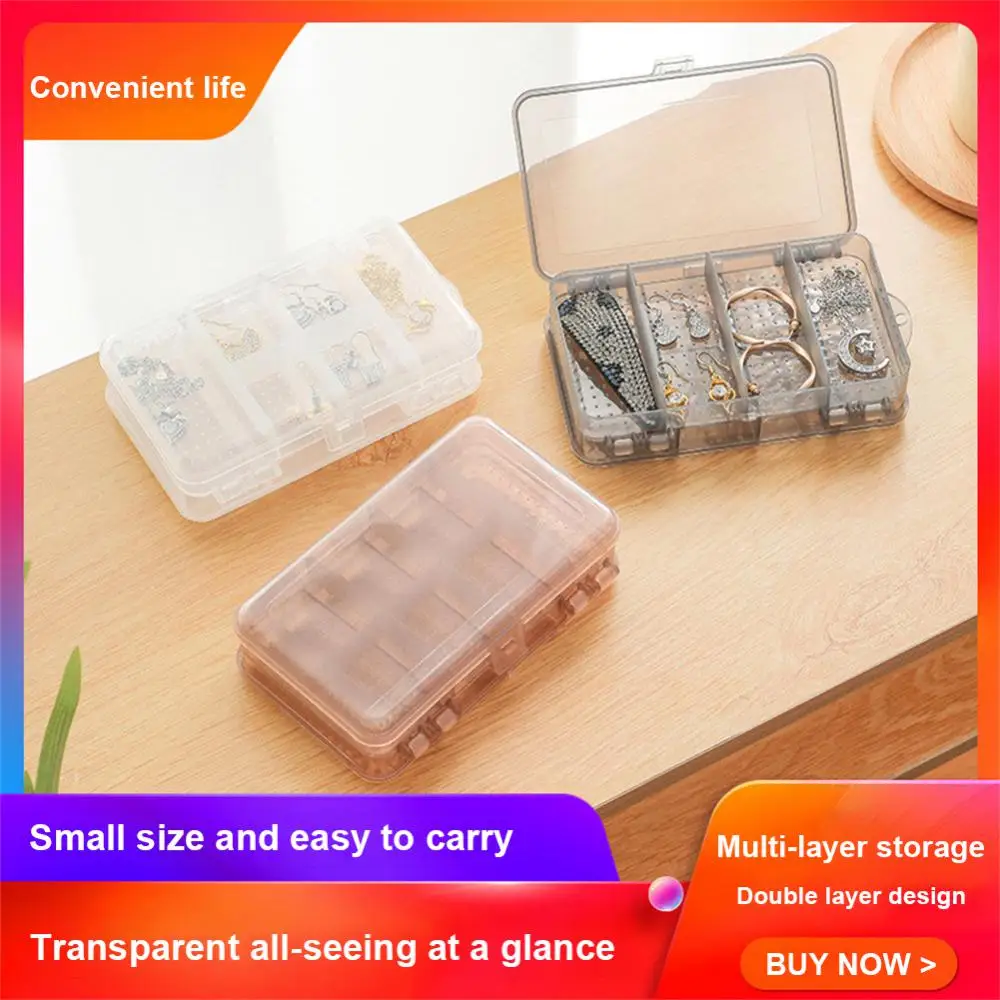 Storage Box Mini Transparent Lightweight Double-sided Portable Earring Jewelry Beads Bin Craft Box Organizer 10 Grid Plastic
Storage Box Mini Transparent Lightweight Double-sided Portable Earring Jewelry Beads Bin Craft Box Organizer 10 Grid Plastic