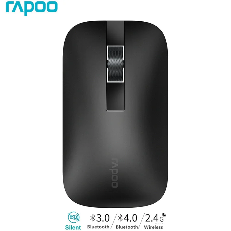 Rapoo Wireless Mouse Switch Between Bluetooth 3.0/4.0 / 2.4G One Key Switching 3 Devices For Windows Laptop PC / Smart Phone
Rapoo Wireless Mouse Switch Between Bluetooth 3.0/4.0 / 2.4G One Key Switching 3 Devices For Windows Laptop PC / Smart Phone