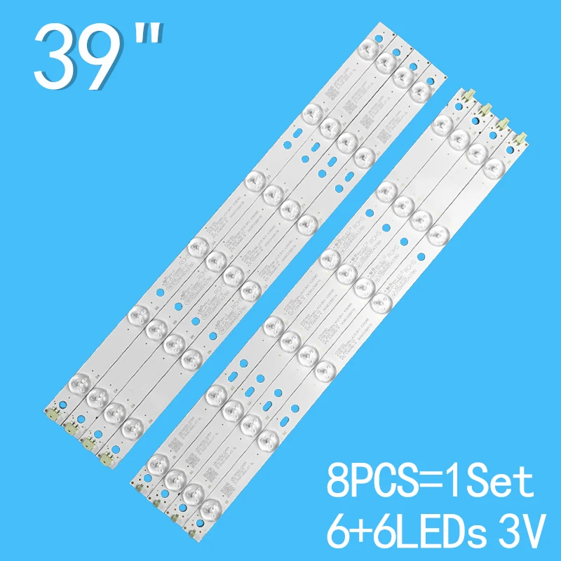 8PCS/KIT LED Backlight Strip For 4708-K390WD-A3213K11 for 39PFL3041/T3 LED40G1200 39A6 39C2 K390WD TCL LE39D31 39A11Y
8PCS/KIT LED Backlight Strip For 4708-K390WD-A3213K11 for 39PFL3041/T3 LED40G1200 39A6 39C2 K390WD TCL LE39D31 39A11Y