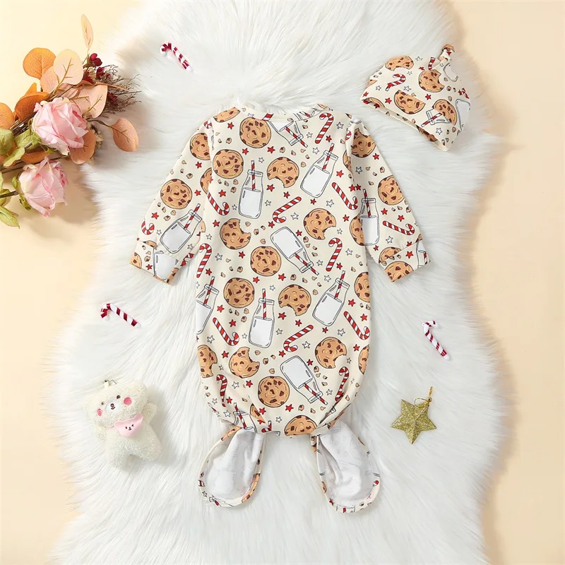 Baby Knotted Gown with Hat Set Cute Print Newborn Sleeper Sleeping Bag Cap Headband Set for Boys Girls
Baby Knotted Gown with Hat Set Cute Print Newborn Sleeper Sleeping Bag Cap Headband Set for Boys Girls