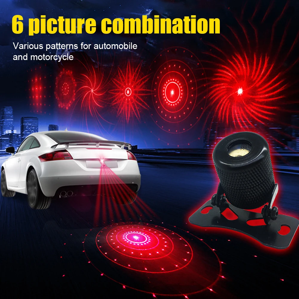 1PC 6 In 1 Universal LED Car Motorcycle Laser Fog Light Anti Collision Tail Lamp Auto Moto Braking Parking Signal Warning Lamps
1PC 6 In 1 Universal LED Car Motorcycle Laser Fog Light Anti Collision Tail Lamp Auto Moto Braking Parking Signal Warning Lamps