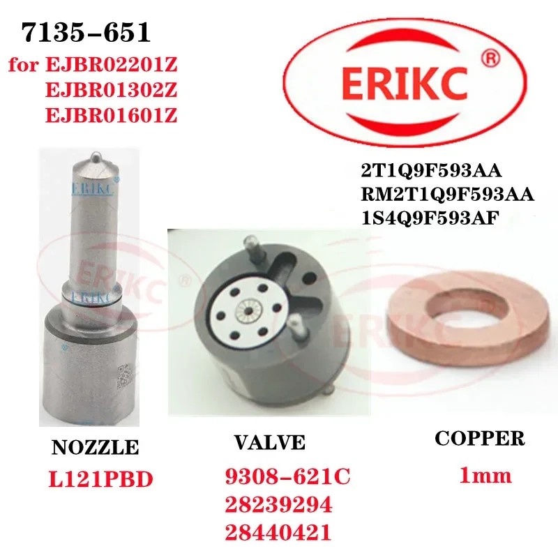 ERIKC Repair Kit 7135-651 Nozzle L121PBD Valve 9308-621C for EJBR02201Z EJBR01302Z EJBR01601Z 1S4Q9F593AF
ERIKC Repair Kit 7135-651 Nozzle L121PBD Valve 9308-621C for EJBR02201Z EJBR01302Z EJBR01601Z 1S4Q9F593AF