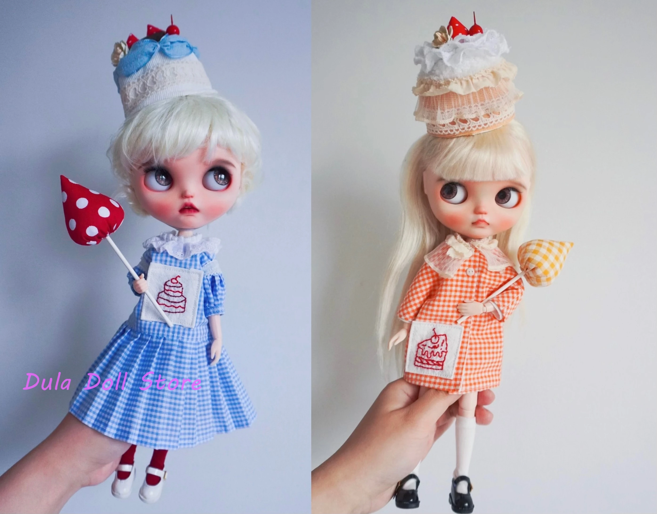 

Dula Doll Clothes Dress Sweet cake embroidery skirt Blythe ob24 ob22 Azone Licca ICY JerryB 1/6 Bjd Doll Accessories