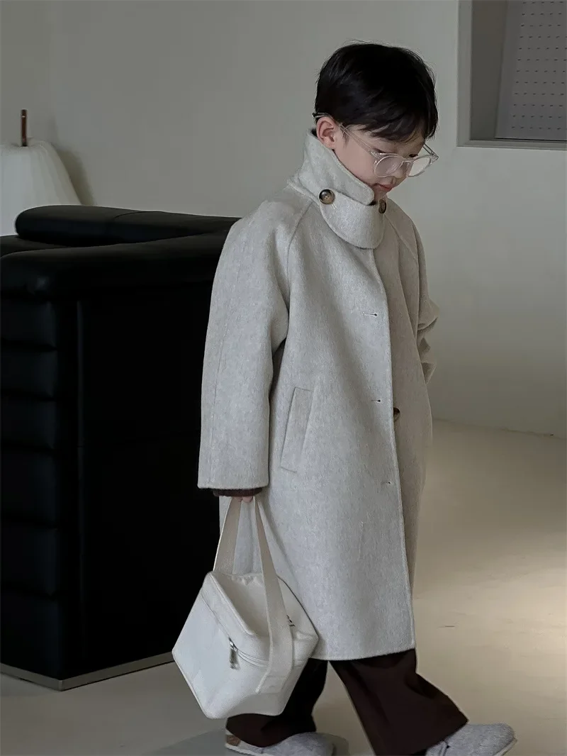 Boy Coat Boy Winter Coat Boys Double-sided Cashmere Coat Medium Long 2023 Winter New Children Pure Color Tweed Coat Boy Coats
Boy Coat Boy Winter Coat Boys Double-sided Cashmere Coat Medium Long 2023 Winter New Children Pure Color Tweed Coat Boy Coats