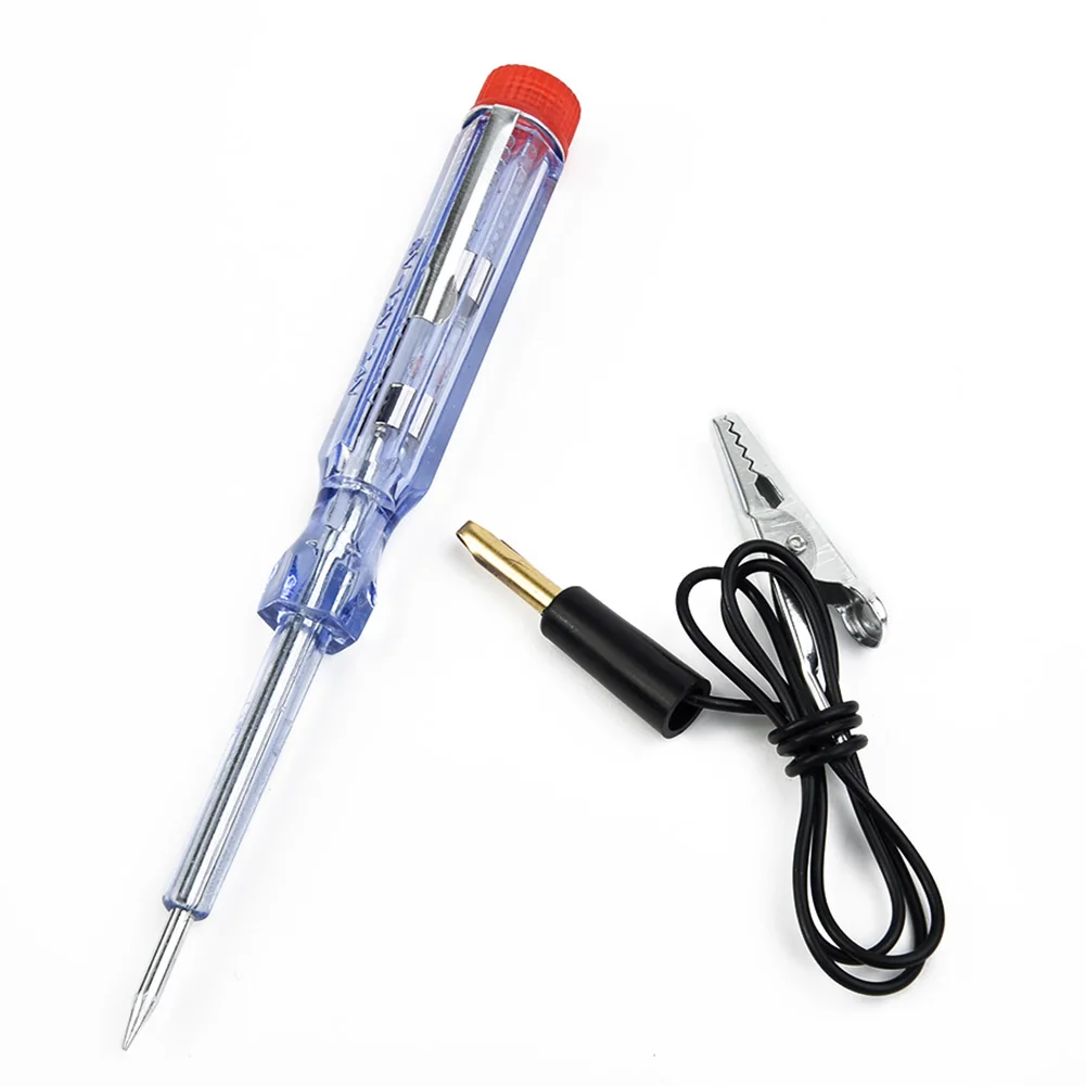 

Durable Practical New Useful Circuit Tester 6/12/24V Test Light Pen Long probe Replaceable Continuity Detector