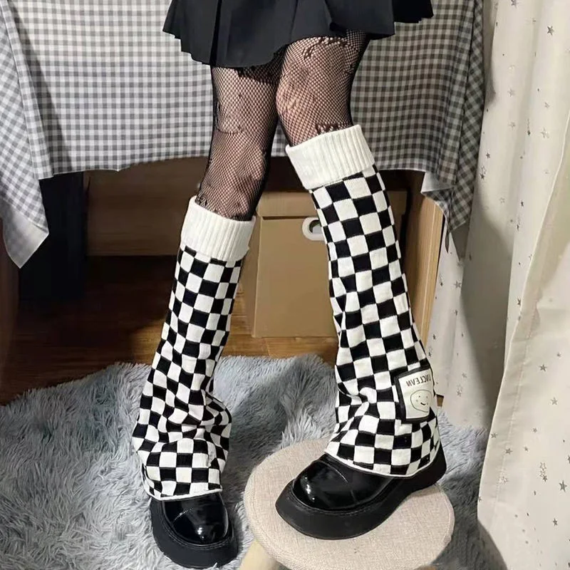 Japanese Jk Anime Checkerboard Knitted Socks Plaid Bellmouth Leg Warmers Lolita Cos Women Punk Harajuku Kitty Cat Long Socks Y2k
Japanese Jk Anime Checkerboard Knitted Socks Plaid Bellmouth Leg Warmers Lolita Cos Women Punk Harajuku Kitty Cat Long Socks Y2k