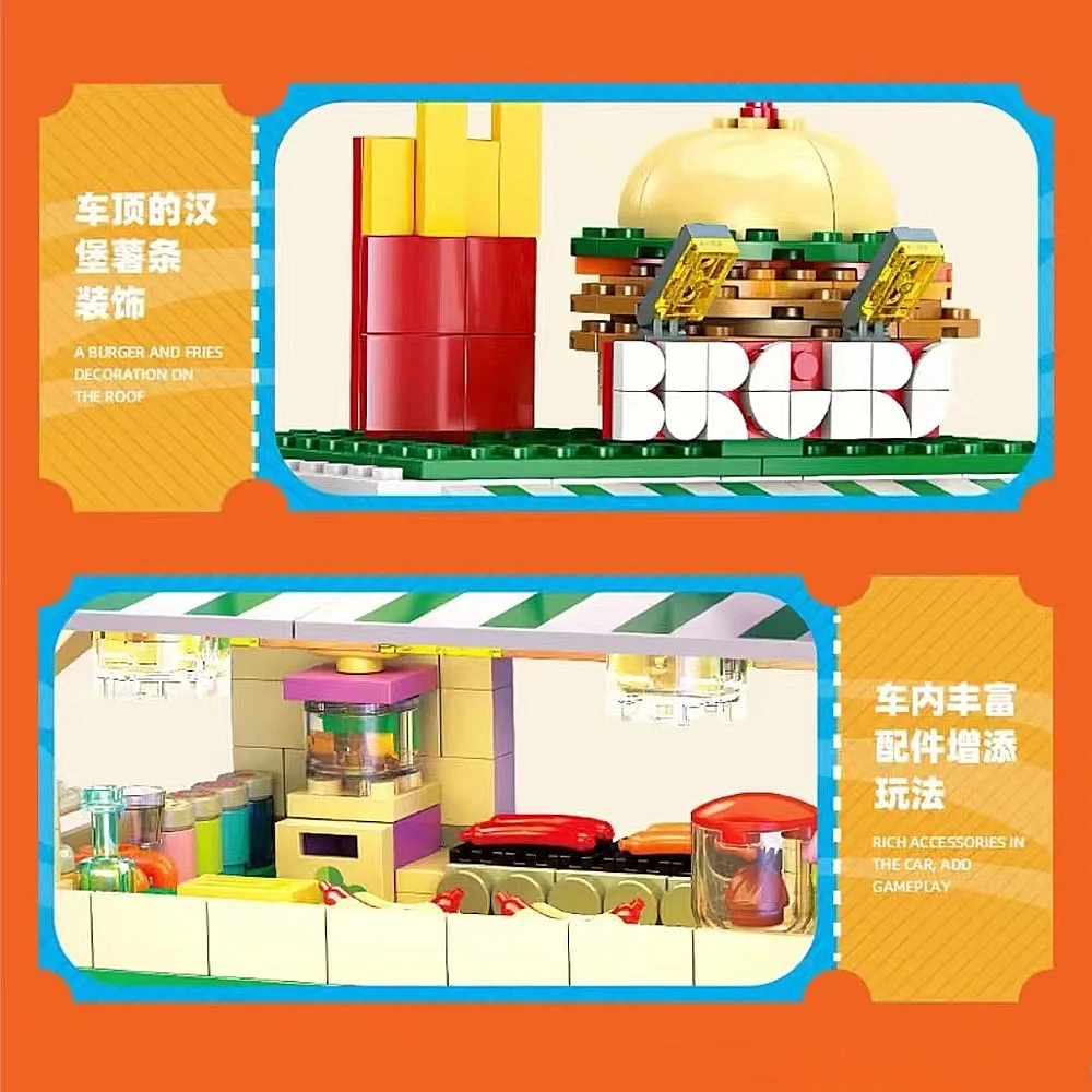 Creative IDEAS Hamburg van series moc Building Block VW T1 Camper Van model toy birthday New Year gifts Christmas 883pcs Creative IDEAS Hamburg van series moc Building Block VW T1 Camper Van model toy birthday New Year gifts Christmas 883pcs