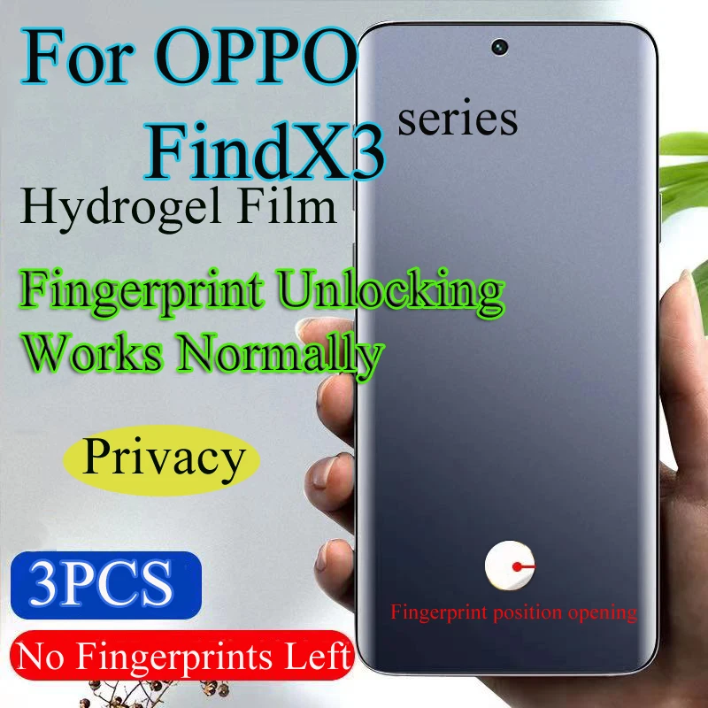 FindX3Pro Soft Screen Protector For OPPOFindX3 Pro Privacy Hydrogel Film Find X3Pro Fingerprint Unlocking Works Normally Soft
FindX3Pro Soft Screen Protector For OPPOFindX3 Pro Privacy Hydrogel Film Find X3Pro Fingerprint Unlocking Works Normally Soft
