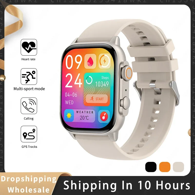 

HK95 Smart Watch Men, Fitness Tracker 1.96" AMOLED HD Screen for Android iOS Phones,with Heart Rate Blood Oxygen Sleep Monitor