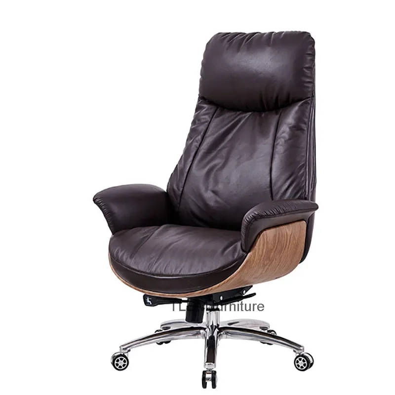 

Кожаное офисное кресло, бесплатная доставка, эргономичные руки, кресла руководителя в скандинавском стиле, стулья для кабинета, мебель для дома