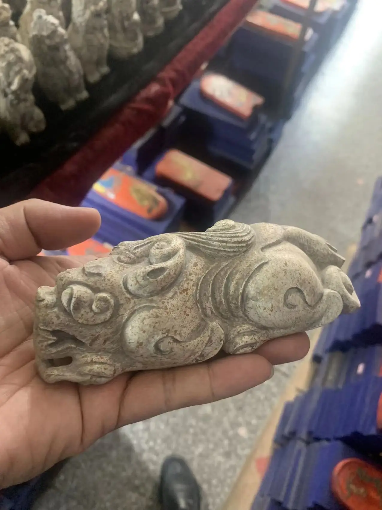 Collectable old Chinese Stone carving mythical wild animal statue,Free shipping
Collectable old Chinese Stone carving mythical wild animal statue,Free shipping