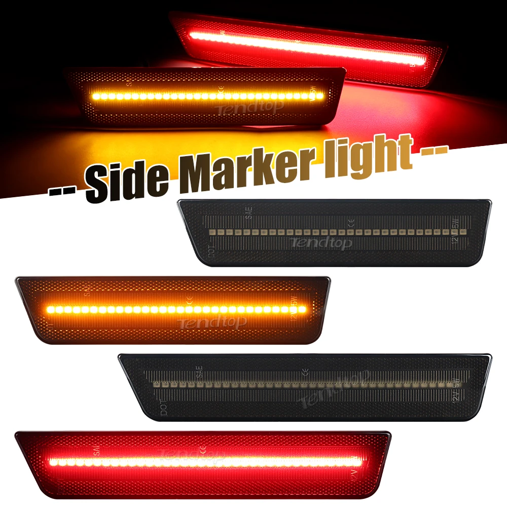 LED Amber Red Car Front Rear Bumpers LED Strips Side Marker Turn Signal Lights for 2008-2014 Dodge Challenger
LED Amber Red Car Front Rear Bumpers LED Strips Side Marker Turn Signal Lights for 2008-2014 Dodge Challenger