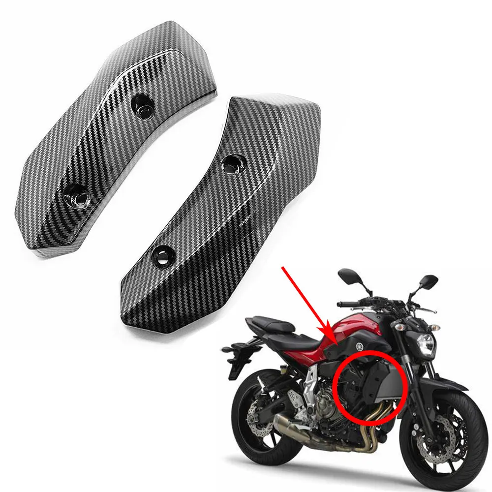 

MT07 Motorcycle Parts Side Radiator Cover Grille Guard Fairing For YAMAHA FZ07 MT-07 2014-2017 Hydro Dipped Carbon Fiber Finish