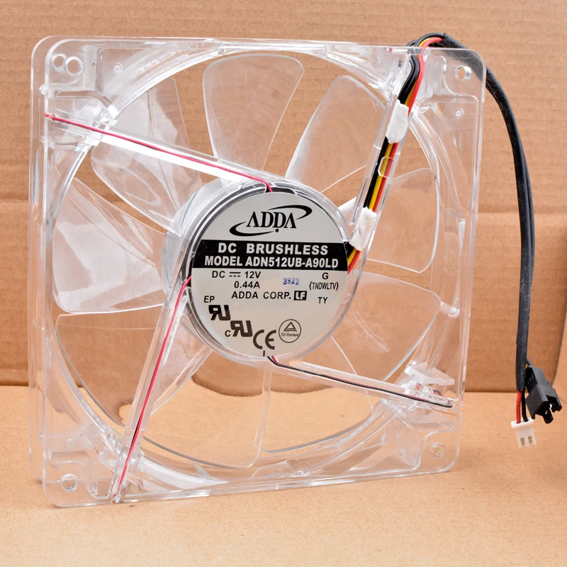 ADN512UB-A90LD 13.5cm 135mm 135x135x25mm DC12V 0.44A 2 lines white led light transparent chassis large air volume cooling fan
ADN512UB-A90LD 13.5cm 135mm 135x135x25mm DC12V 0.44A 2 lines white led light transparent chassis large air volume cooling fan