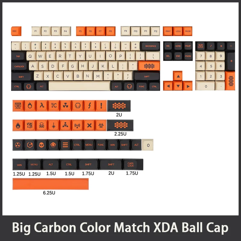 142 Keys XDA Keycaps Thick PBT Dye Sublimation Keycaps Orange Carbon Theme For Mx Switch Mechanical Keyboard 84 980 104 Layout
142 Keys XDA Keycaps Thick PBT Dye Sublimation Keycaps Orange Carbon Theme For Mx Switch Mechanical Keyboard 84 980 104 Layout
