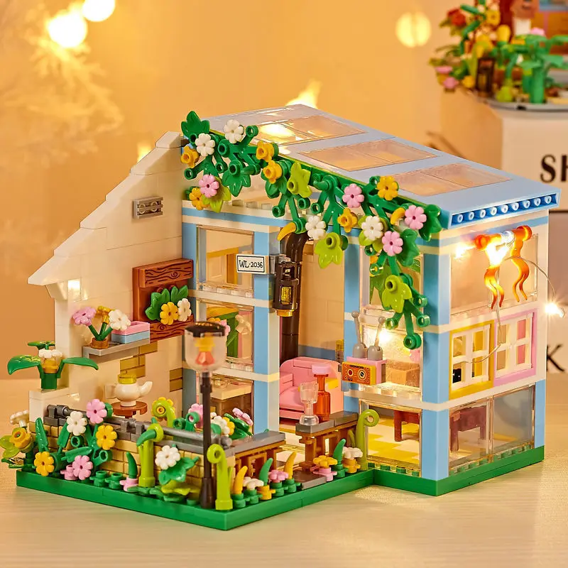 DIY Small particle Buidling Blocks Rose garden Assemble Furniture doll house Kit Miniature house home decoration Christmas gifts
DIY Small particle Buidling Blocks Rose garden Assemble Furniture doll house Kit Miniature house home decoration Christmas gifts