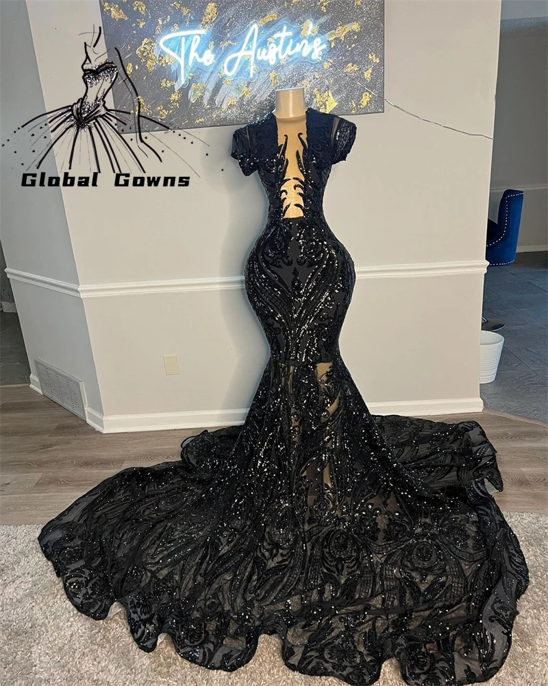 Sheer O Neck Long Prom Dress For Black Girls 2023 Sequined Evening Dresses Mermaid Birthday Party Gowns Robe De Bal
Sheer O Neck Long Prom Dress For Black Girls 2023 Sequined Evening Dresses Mermaid Birthday Party Gowns Robe De Bal