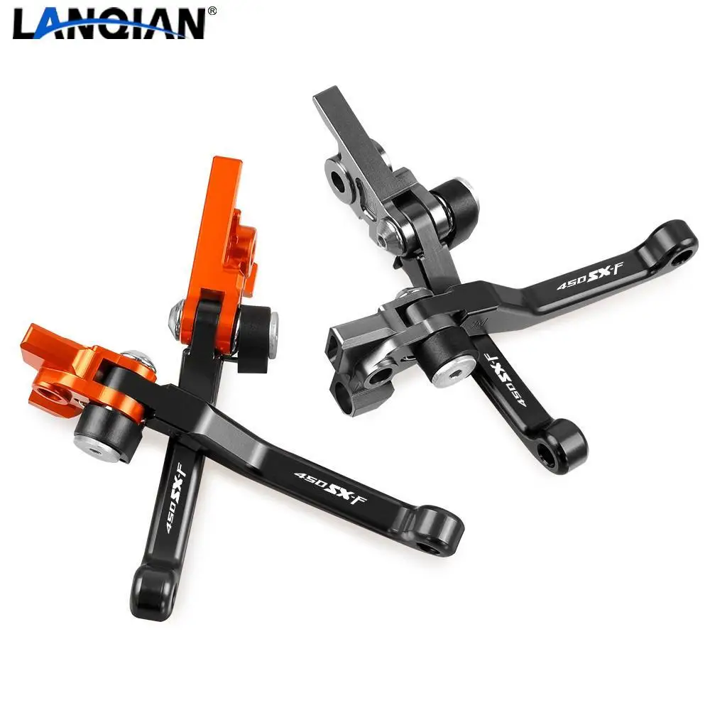 

For 450SXF 450 SX-F 2013 2014 2015 2016 2017 2018 2019 2020 2021 Motocross Pivot Dirt Bike CNC Brake Clutch Levers Handle Lever