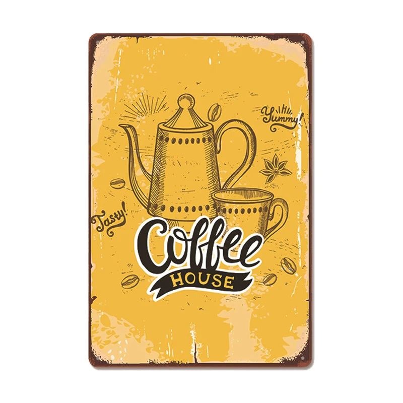 Vintage Fresh Coffee Plaque Metal Tin Sign Retro Drink Coffee Poster Wall Stickers for Cafe Shop Restaurant Home Room Decor 1
Vintage Fresh Coffee Plaque Metal Tin Sign Retro Drink Coffee Poster Wall Stickers for Cafe Shop Restaurant Home Room Decor 1