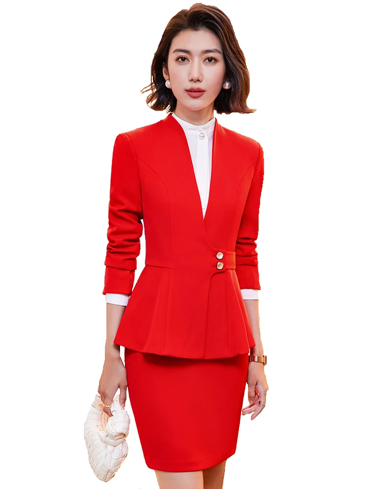 2023 Autumn Two Piece Set Women Suits Long Sleeve Blazer And Mini Skirt Elegant High Fashion Chic Lady 2 Piece Set Women Blazer
2023 Autumn Two Piece Set Women Suits Long Sleeve Blazer And Mini Skirt Elegant High Fashion Chic Lady 2 Piece Set Women Blazer