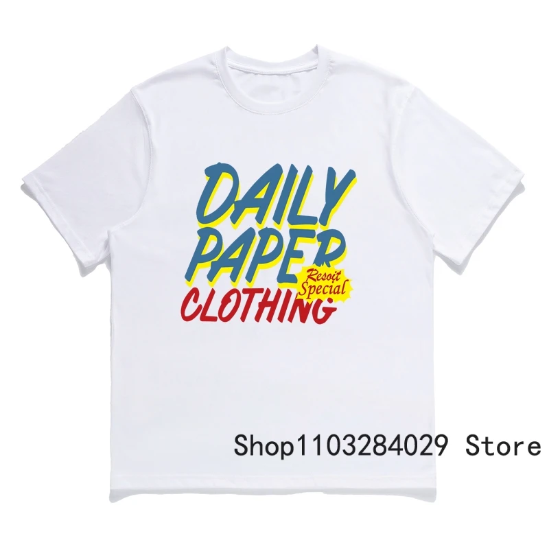Chest Colorful Letter Logo DAILY PAPER T-shirt Men's Women's Summer Loose Clothing Daily Paper Short Sleeve Tees
Chest Colorful Letter Logo DAILY PAPER T-shirt Men's Women's Summer Loose Clothing Daily Paper Short Sleeve Tees