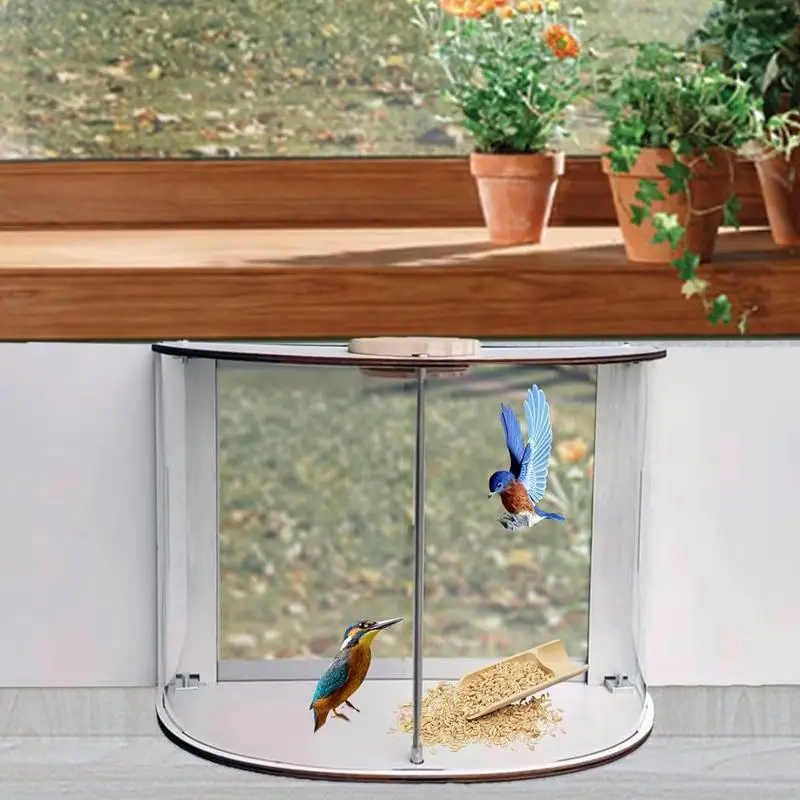 Window Bird Feeder House Acrylic Bird House Clear View Bird Feeder Sliding Feed Tray Transparent Wild home for Garden Patio Yard
Window Bird Feeder House Acrylic Bird House Clear View Bird Feeder Sliding Feed Tray Transparent Wild home for Garden Patio Yard