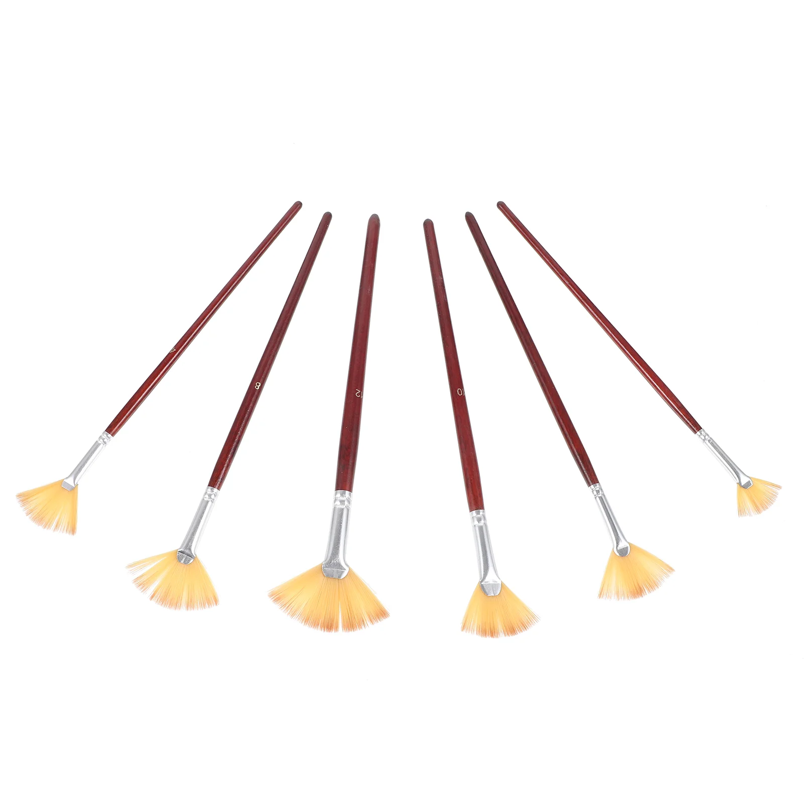 6 Pcs Fan Brush Set Multi-function Convenient Painting Ergonomic Daily Wear-resistant Watercolor Supply
6 Pcs Fan Brush Set Multi-function Convenient Painting Ergonomic Daily Wear-resistant Watercolor Supply
