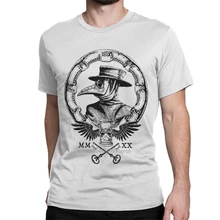 Plague Doctor Oversized T Shirts Men Pure Cotton Humorous T-Shirt Crewneck Raven Medieval Horror Tees Short Sleeve Clothes Party 
Plague Doctor Oversized T Shirts Men Pure Cotton Humorous T-Shirt Crewneck Raven Medieval Horror Tees Short Sleeve Clothes Party