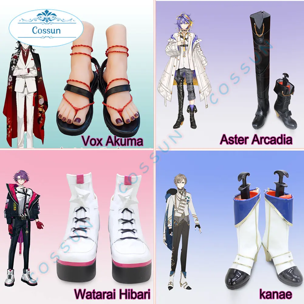 Обувь для косплея сапоги для Хэллоуина Vtuber Nijisanji Aster Arcadia / Vox Akuma/Seraph Dazzlegarden/Watarai hiбари/kanae
Обувь для косплея сапоги для Хэллоуина Vtuber Nijisanji Aster Arcadia / Vox Akuma/Seraph Dazzlegarden/Watarai hiбари/kanae
