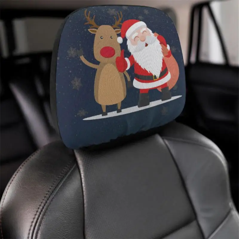 Santa Car Seat Headrest Covers Car Seat Head Rest Protector Santa Elk Print Head Rest Cover Christmas Decoration for Car
Santa Car Seat Headrest Covers Car Seat Head Rest Protector Santa Elk Print Head Rest Cover Christmas Decoration for Car