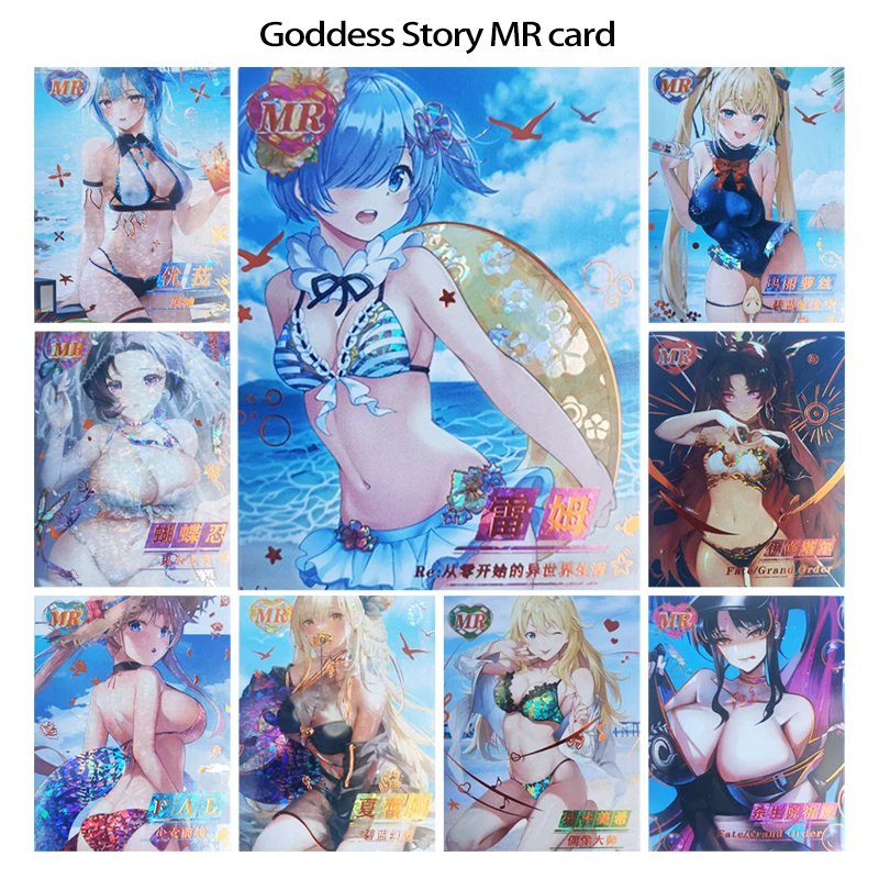 Cartoon MR Goddess Story Eula Rem Anime characters Bronzing collection Game cards Christmas Birthday gifts Children's toys
Cartoon MR Goddess Story Eula Rem Anime characters Bronzing collection Game cards Christmas Birthday gifts Children's toys