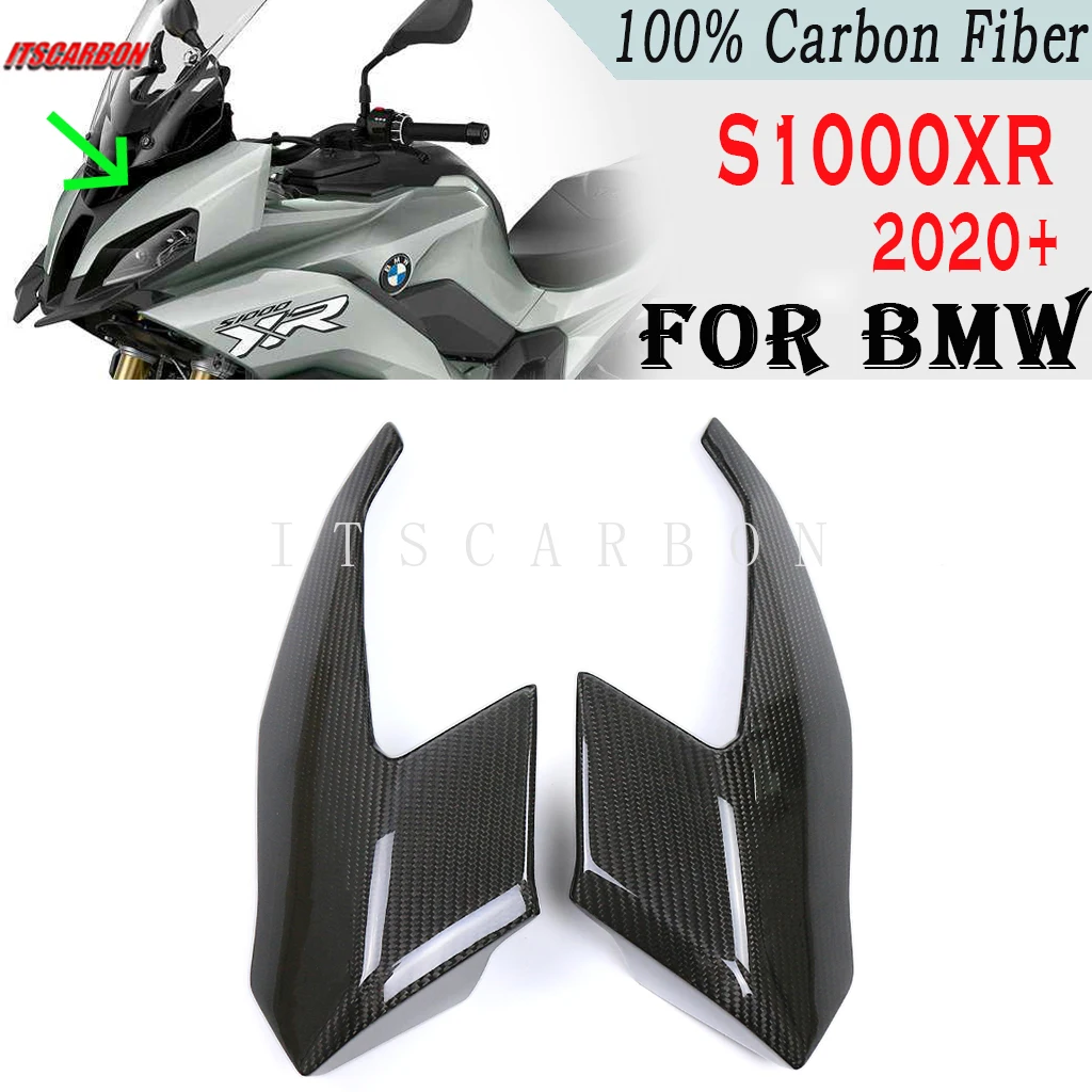 

For BMW S1000XR S1000 XR S 1000XR 2021 2022 + Motorcycle Accessories Real Dry Carbon Fiber Front Fairing Side Panels Parts Kits