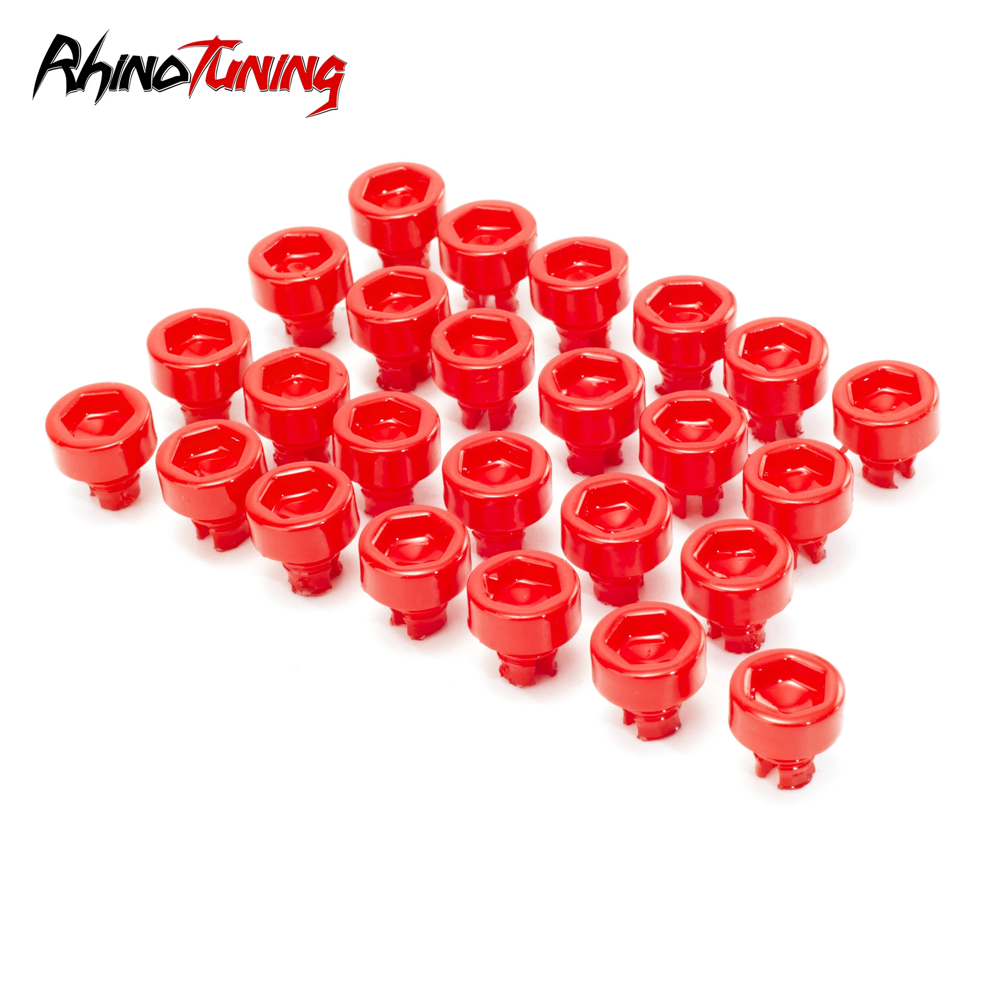 

100pcs Universal Wheel Rivets Nuts For Rim Cap Lip Screw Bolt Tires Decoration Replacement Car Styling Tunning Parts ABS Plastic