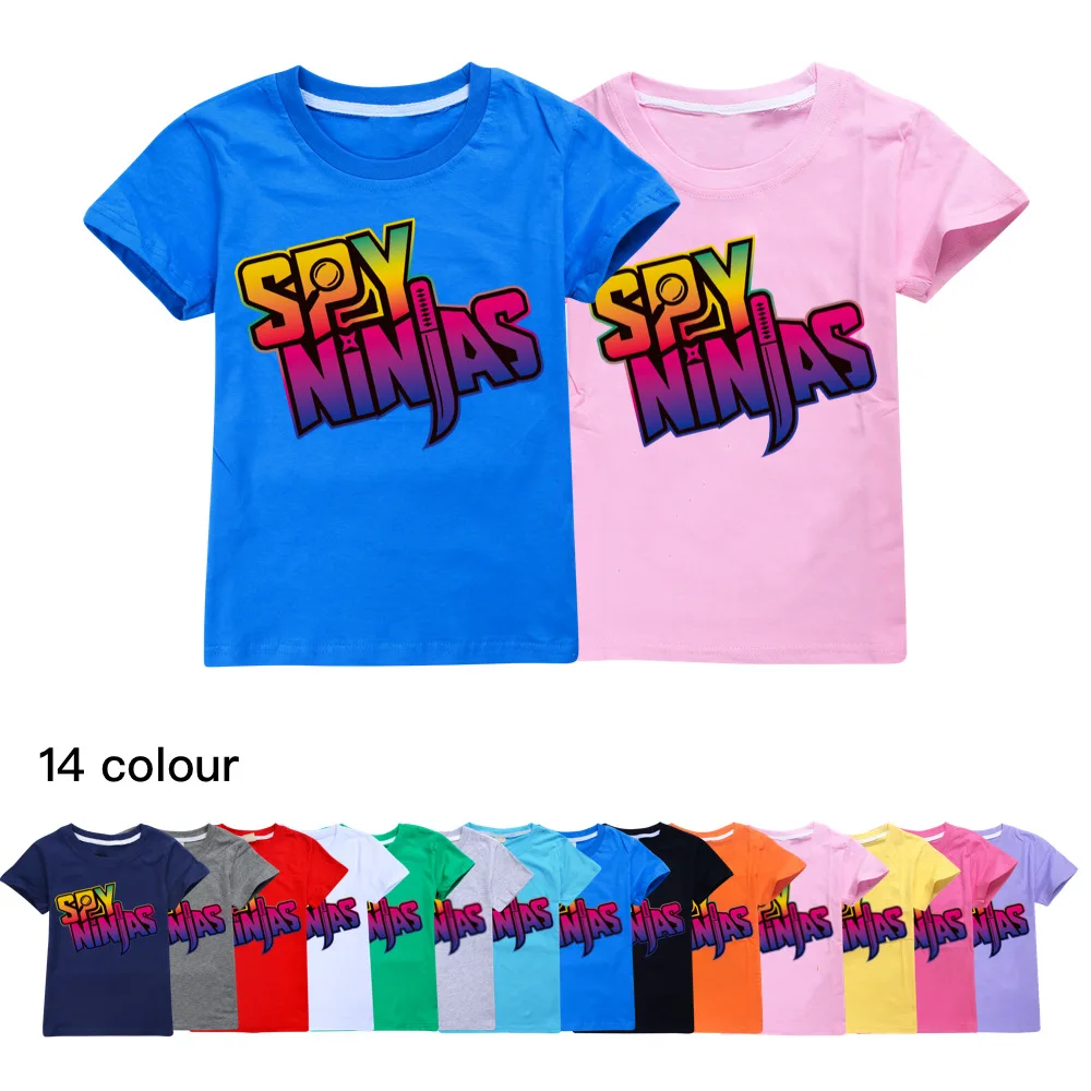 SPY NINJA New Kids Clothes Baby Girls Casual Tops Short Sleeve Summer Boys Cotton T-Shirt Children Kawaii Pullover Costume
SPY NINJA New Kids Clothes Baby Girls Casual Tops Short Sleeve Summer Boys Cotton T-Shirt Children Kawaii Pullover Costume