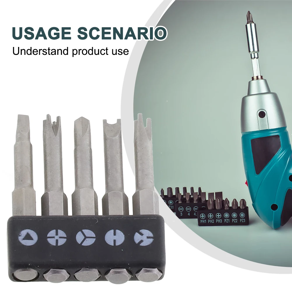5Pcs Special-shaped Screwdriver Set U-shaped Y Shape Triangle Inner Cross New Three Points Screwdriver Bit Tool 6.35mm Hand Tool
5Pcs Special-shaped Screwdriver Set U-shaped Y Shape Triangle Inner Cross New Three Points Screwdriver Bit Tool 6.35mm Hand Tool