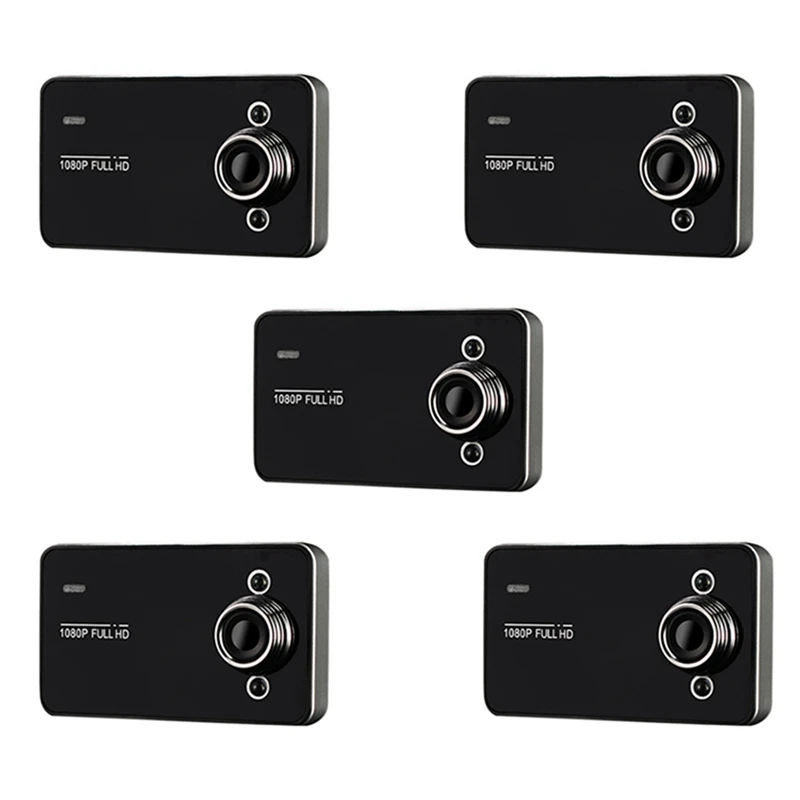 

5 Pcs 2.2 Inch Car DVR Dash Camera Full 1080P Loop Recording Motion Detection Drive Recorder Wide Angle Night Vision