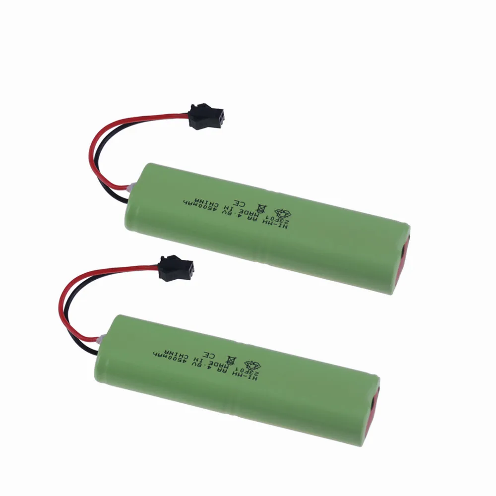 

NiMH 4.8v 4500mAh Rechargeable Battery For RC Cars Robots Tank Gun Boats T Model With SM Plug AA 4.8 v Battery Pack