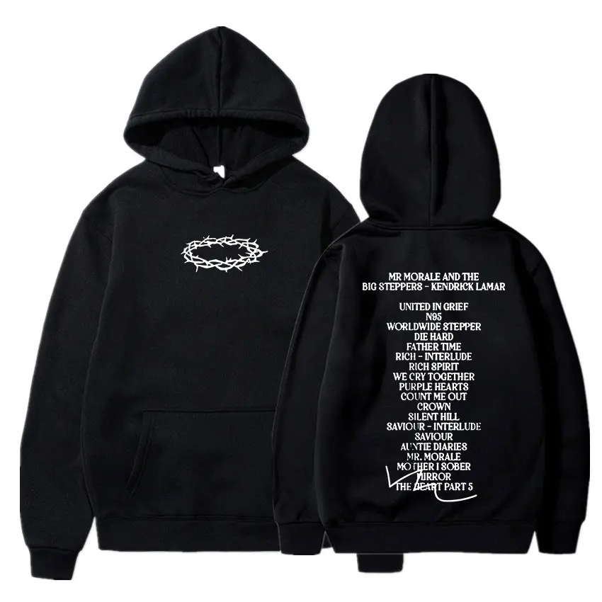 

Hip Hop Rapper Kendrick Lamar Hoodie Men Women Mr. Morale and The Big Steppers Music Album Print Hoodies Sweatshirts Streetwear