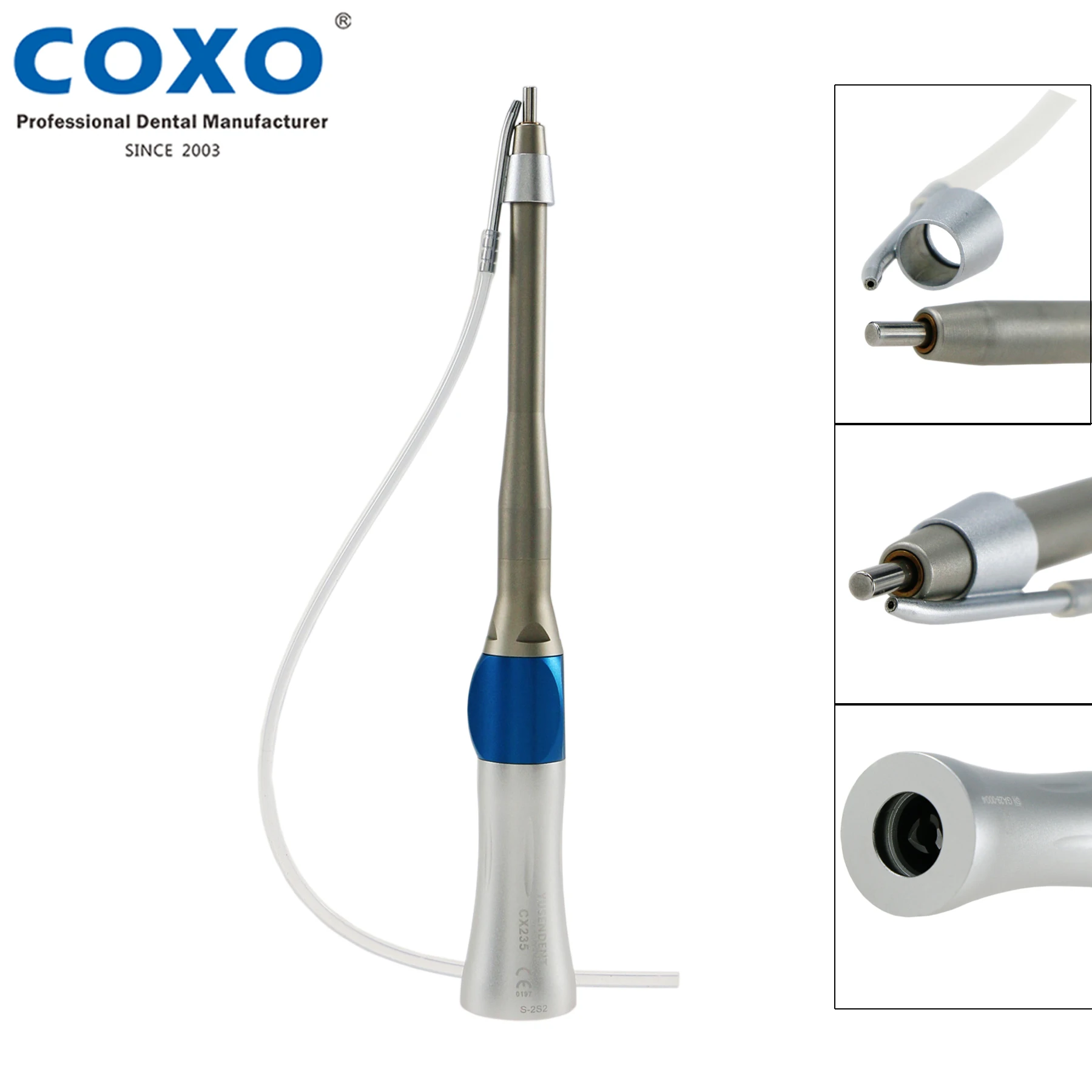 

COXO Dental Yusendent Micro Surgery Angle 1:1 Straight Handpiece 2S2
