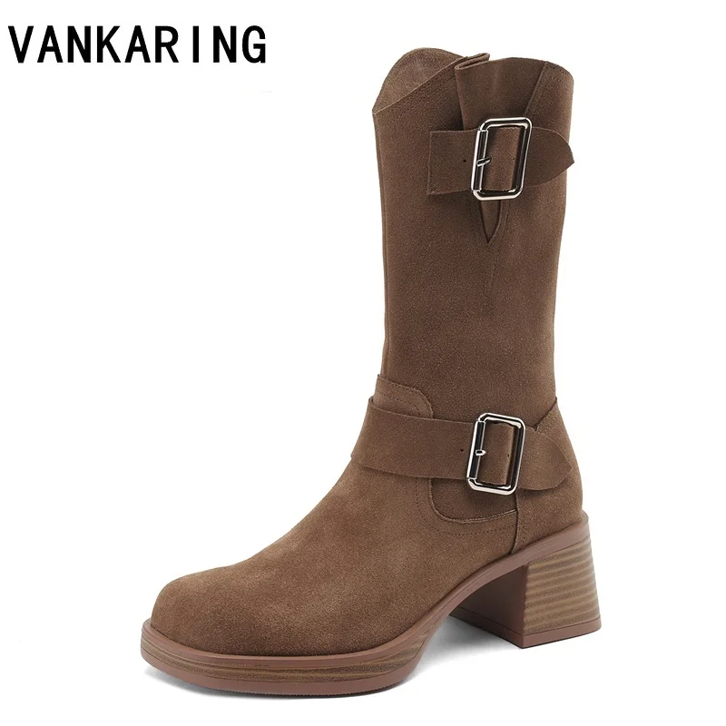 retro style platform ankle boots woman female's rock round toe buckle fashion cow suede chunky shoes metal decor short boots
retro style platform ankle boots woman female's rock round toe buckle fashion cow suede chunky shoes metal decor short boots