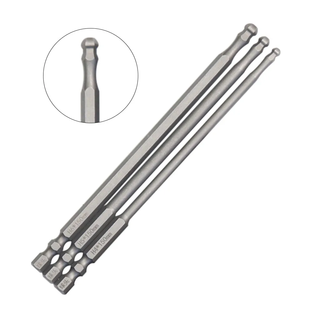 1pc Ball End Hex Screwdriver Bit Metric Hex Bit 150mm Long Magnetic Driver Bit Electric Screwdriver Hexagonal Screwdriver Head
1pc Ball End Hex Screwdriver Bit Metric Hex Bit 150mm Long Magnetic Driver Bit Electric Screwdriver Hexagonal Screwdriver Head